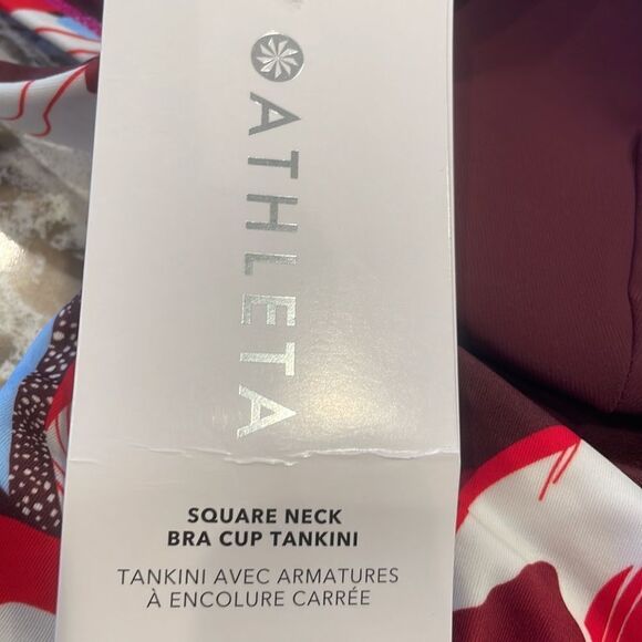 NWT Athleta Square Neck Bra Cup Tankini. 36 B/C Hero Bloom Decadent Cho… - Picture 8 of 9